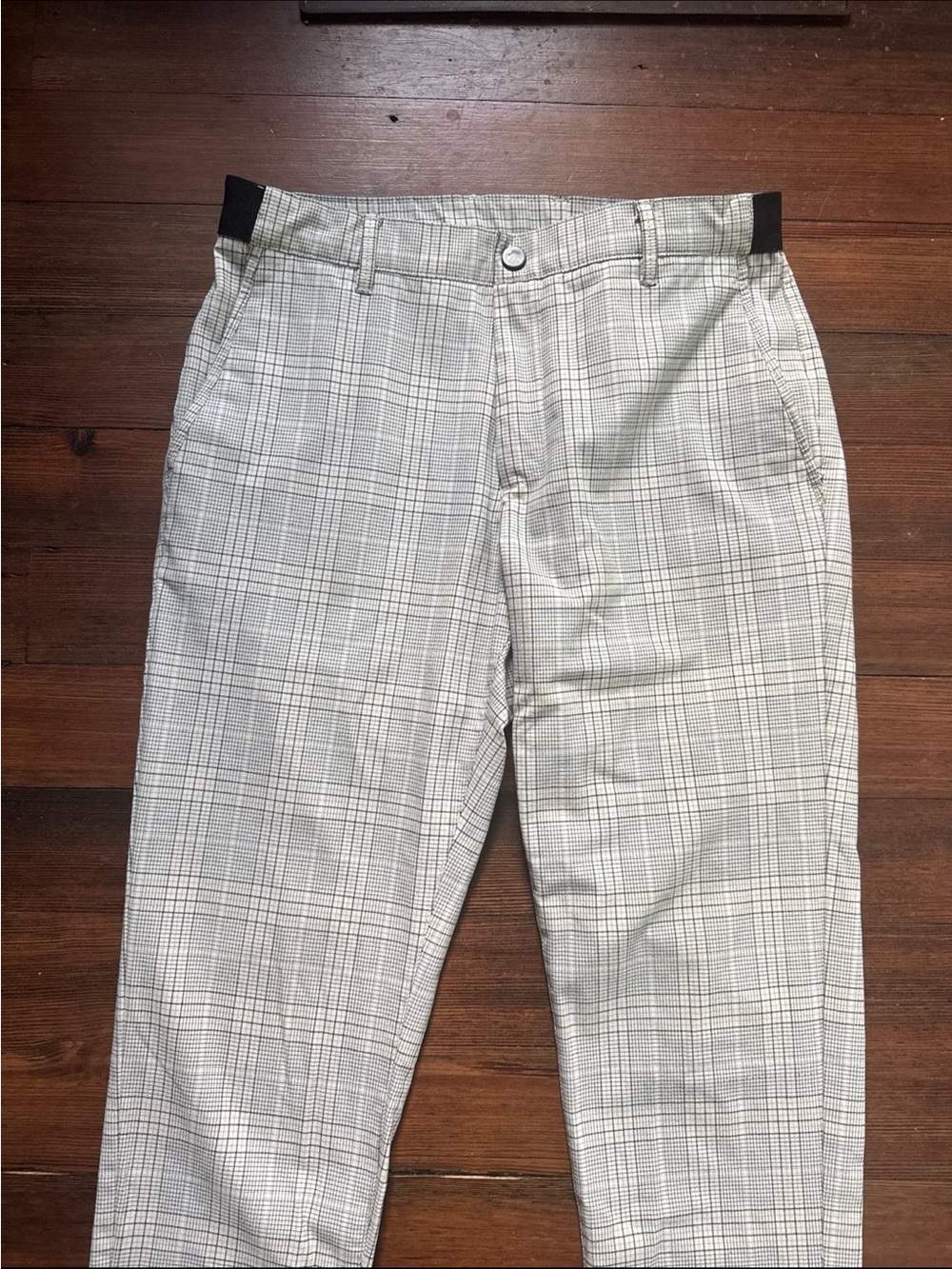 Zara Men's grey Glen Plaid Chinos